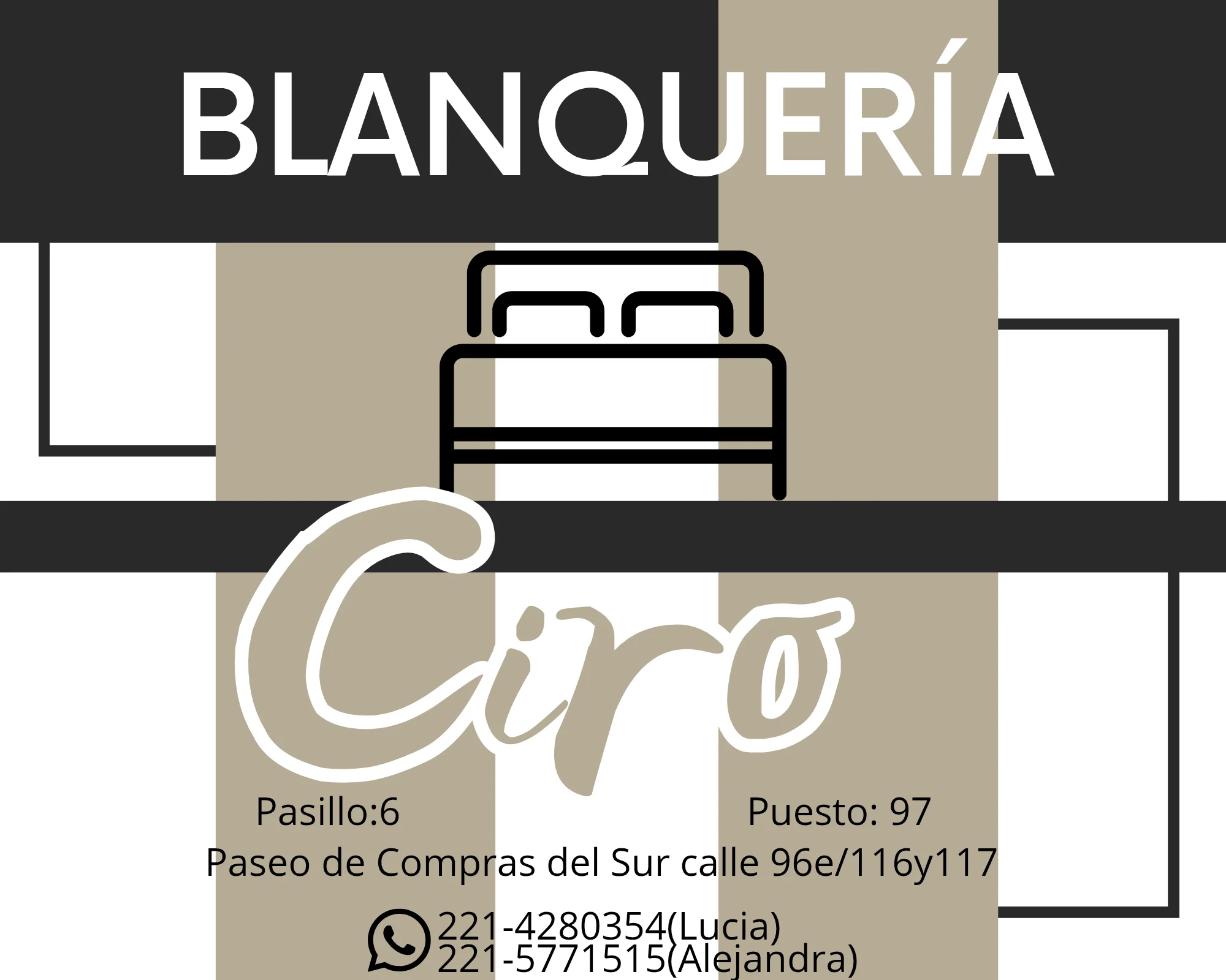 Blanquería Ciro. La Plata