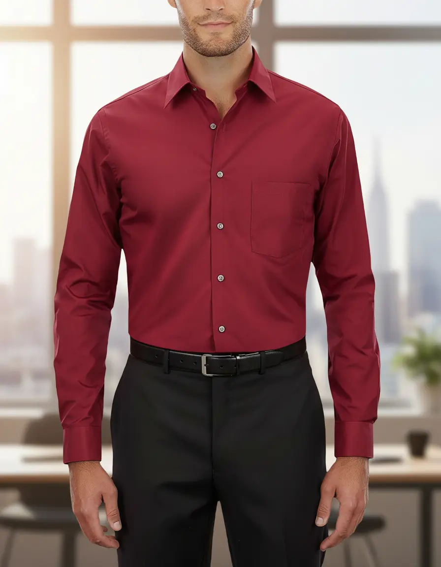 Camisa Bordo