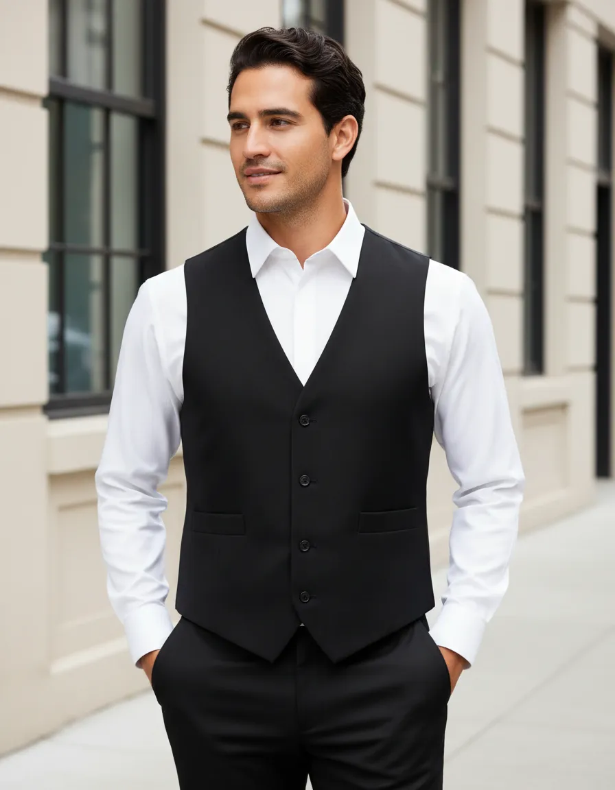 Chaleco Negro Hombre